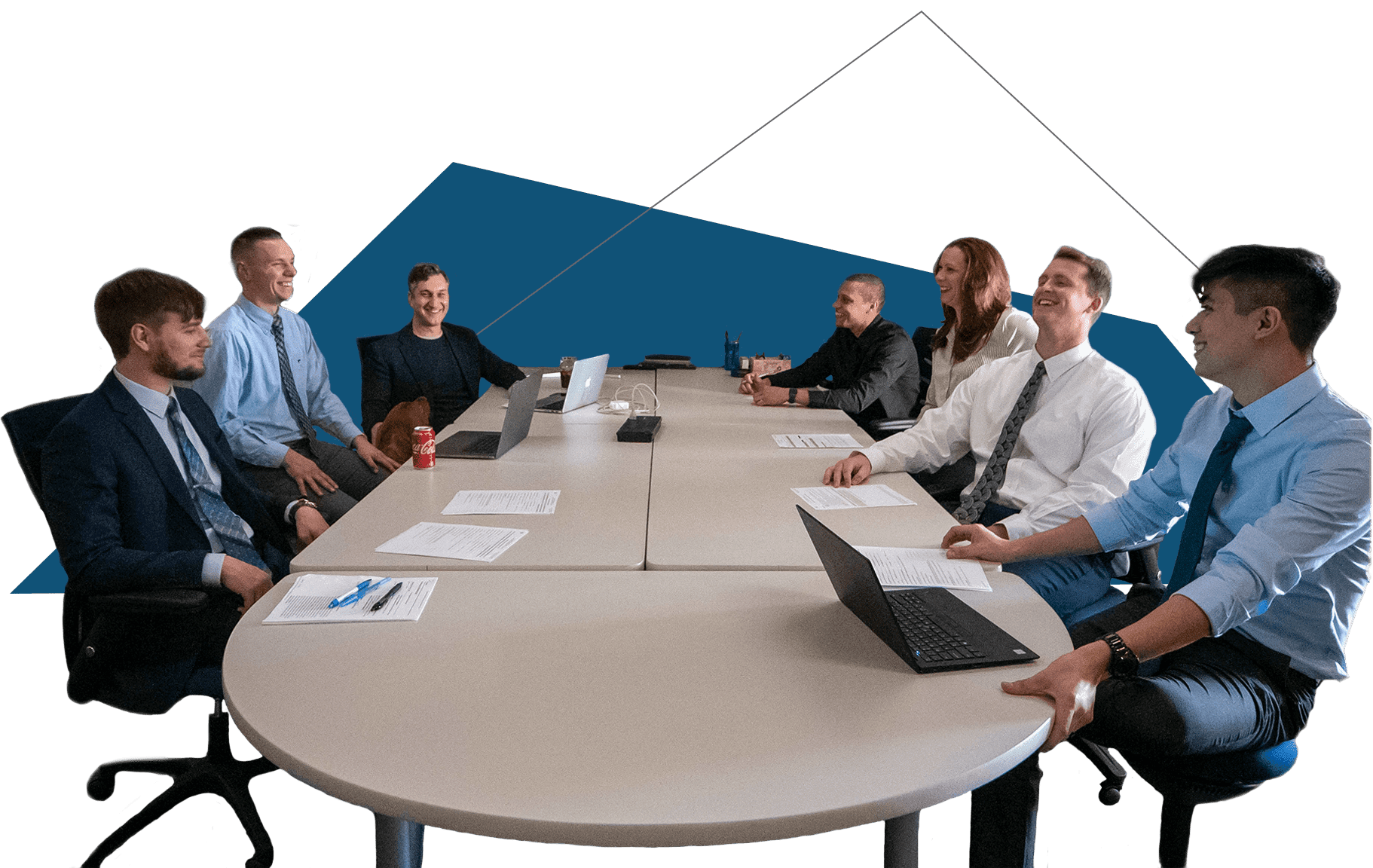 a team of professionals at a table